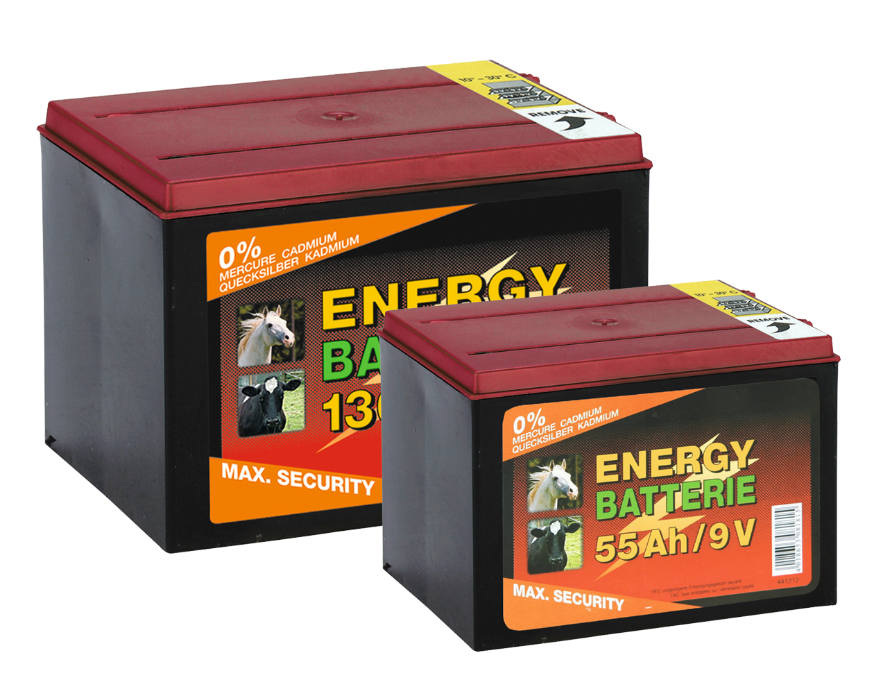Battery Dry 9V/55Ah (H11.5 x L16.5 x W11.2 cm) 55 Ah