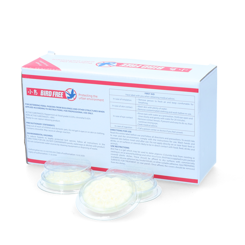 Bird Free — Coupelles de gel répulsif anti-oiseaux (lot de 15)