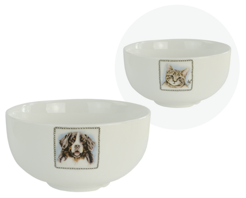 Boerenwinkel – Bol motif chat & chien