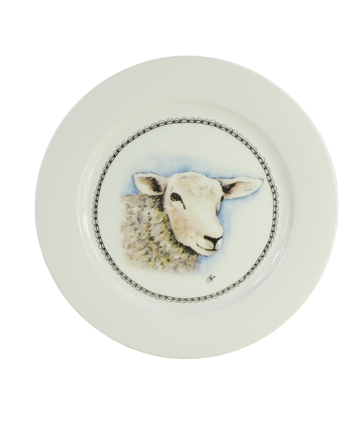 Boerenwinkel – Assiette petit-déjeuner motif mouton