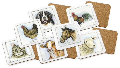 Boerenwinkel – Sous-verres motifs ferme
