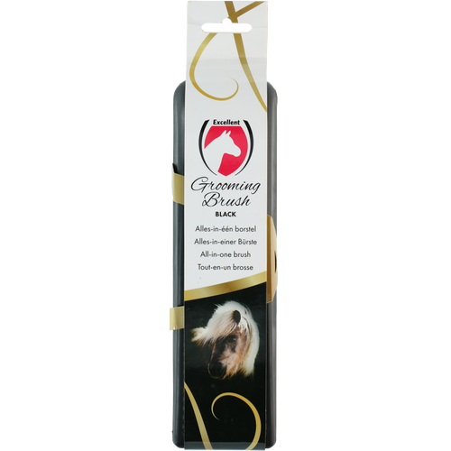 Brosse de Toilettage Cheval Multifonction L noir