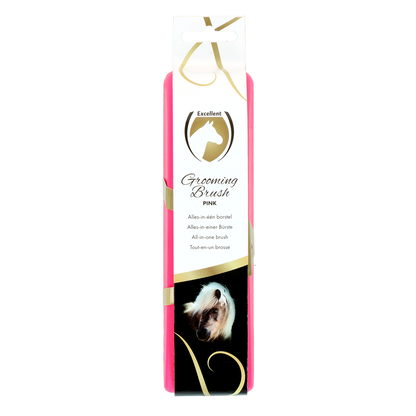 Excellent Horse Grooming Brush M Pink