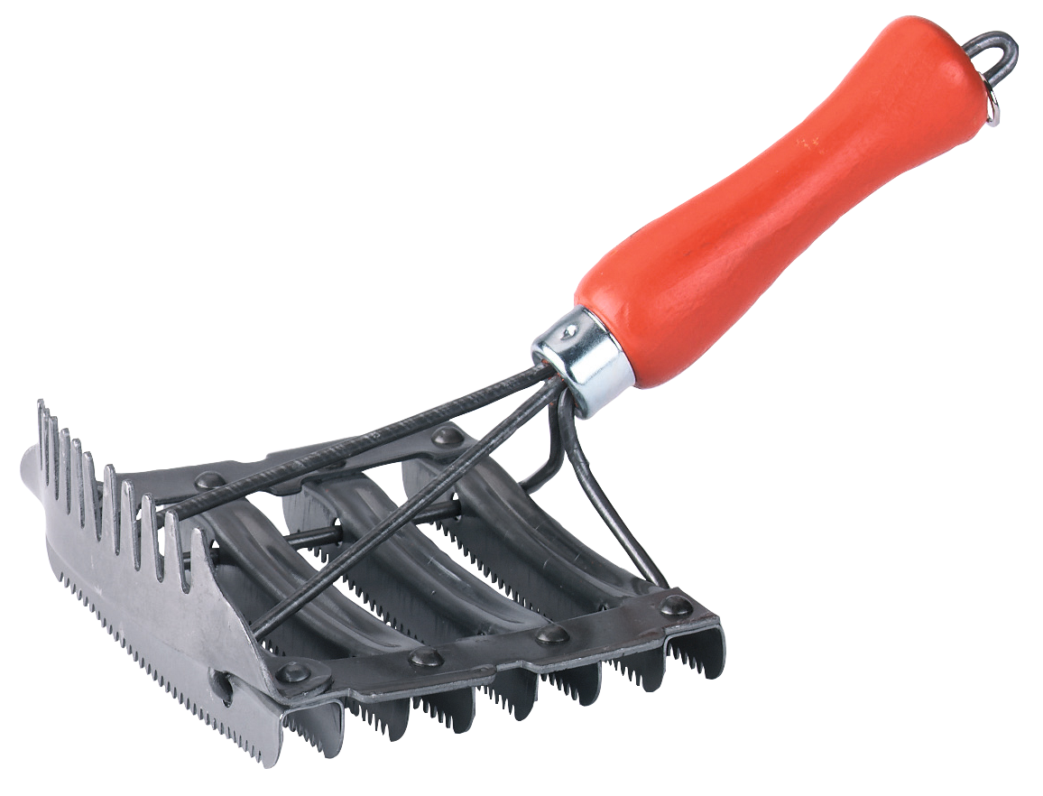 Curry Comb with wooden handle