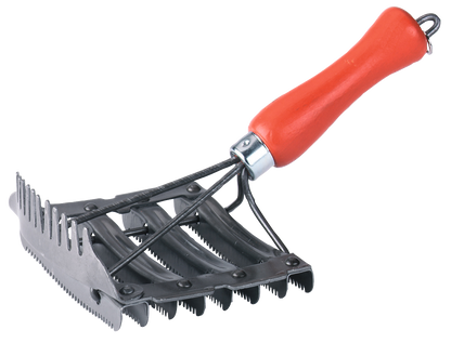 Curry Comb with wooden handle