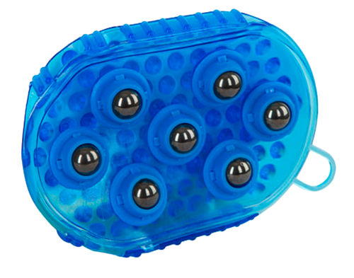 Brosse-gant magnétique de massage pour cheval