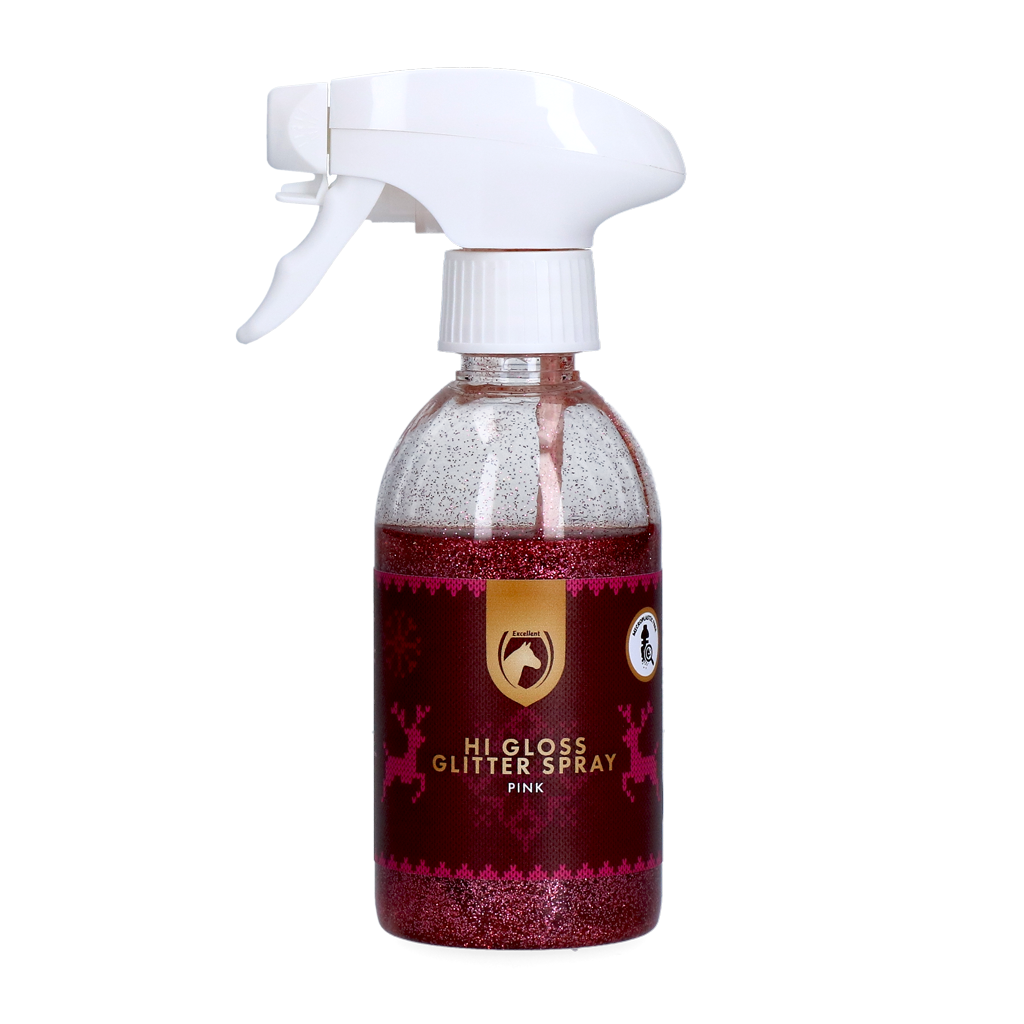 Spray pailleté rose