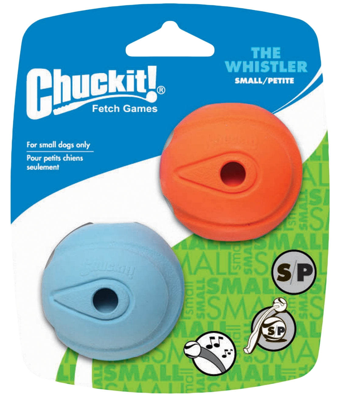 Balles Sifflantes Chuckit! The Whistler – Lot de 2, Toutes Tailles Chuckit!