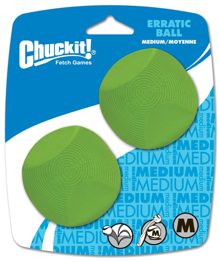 Balles à Rebonds Fous Chuckit! Erratic – Toutes Tailles Chuckit!