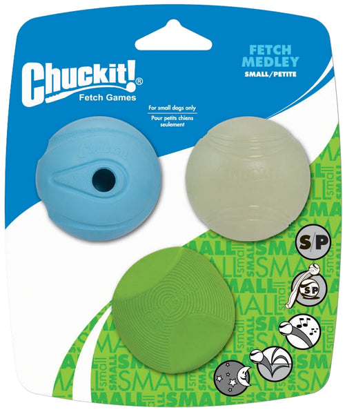 Coffret Balles Chuckit! Fetch Medley S – Assortiment de 3 Balles