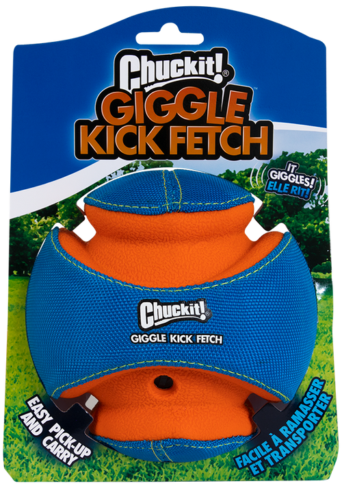 Ballon Sonore Chuckit! Giggle Kick Fetch – À Lancer du Pied