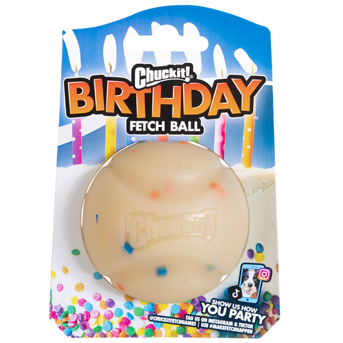 Balle d'Anniversaire Chuckit! Birthday Fetch Ball M