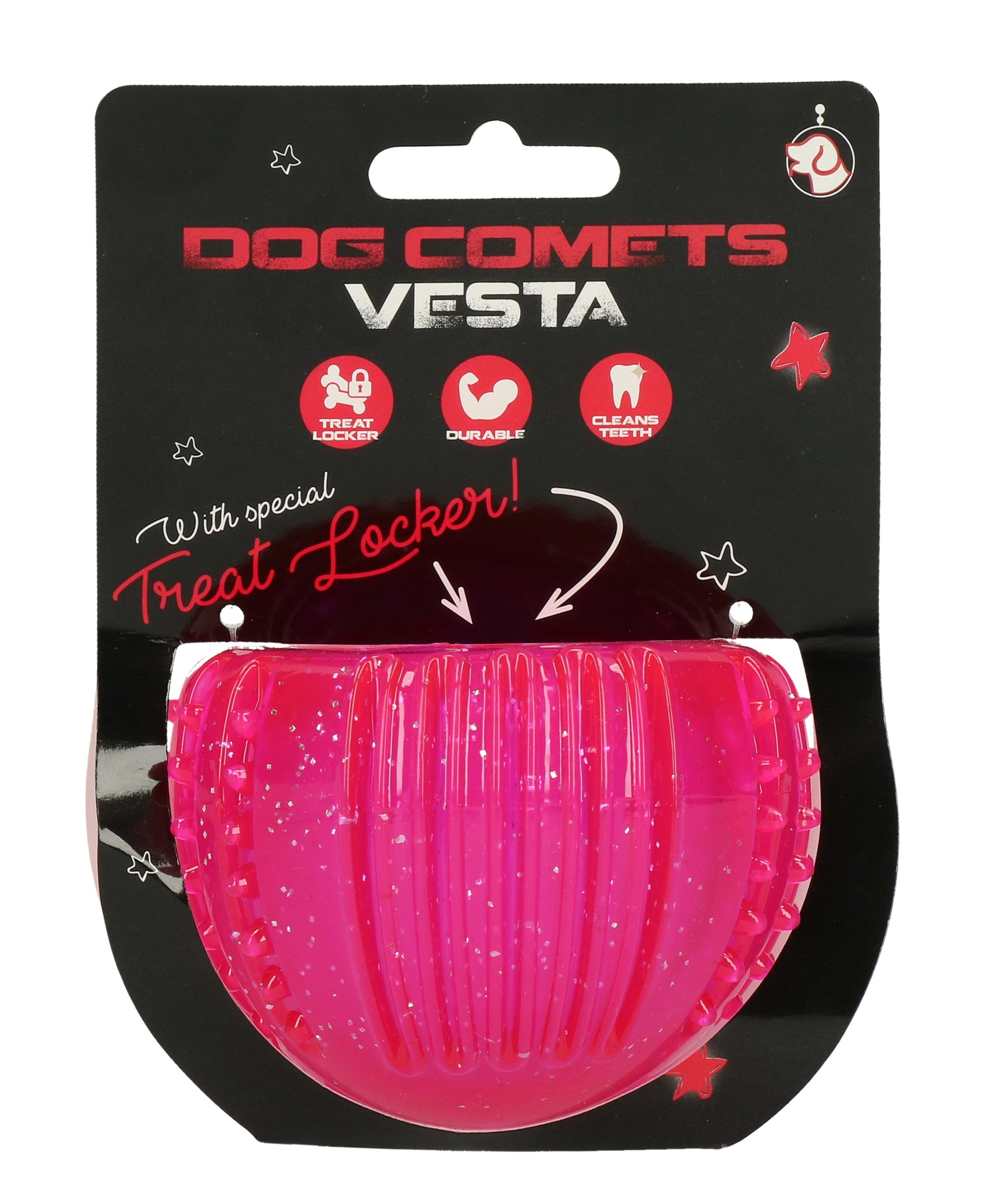 Dog Comets Treat Locker Pink
