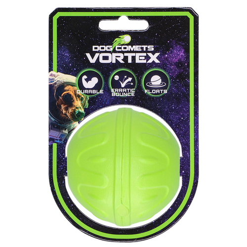 Dog Comets Vortex – Balle flottante verte pour chien