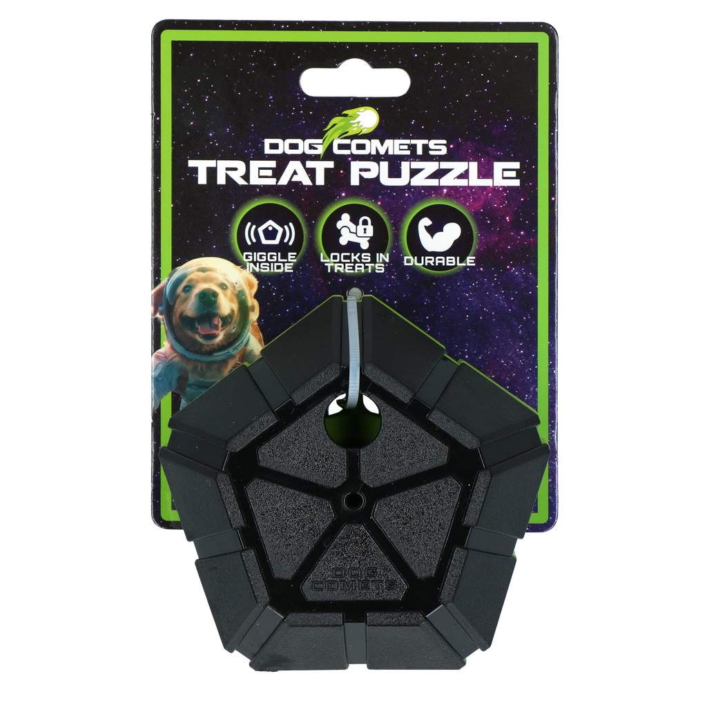 Dog Comets Treat Puzzle Green