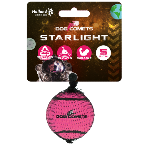 Balle de tennis phosphorescente Dog Comets Starlight