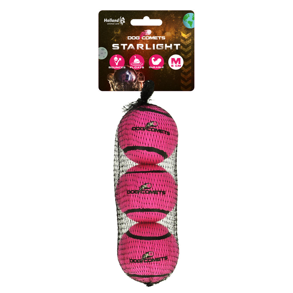 Balles Starlight roses lot de 3 M