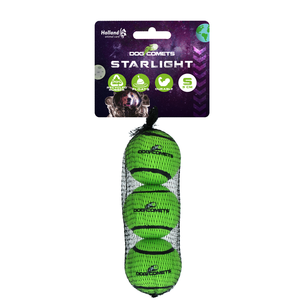Balles Starlight vertes lot de 3 S