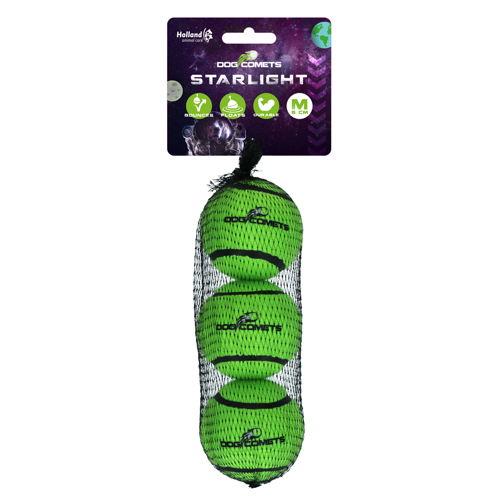 Balles Starlight vertes lot de 3 M