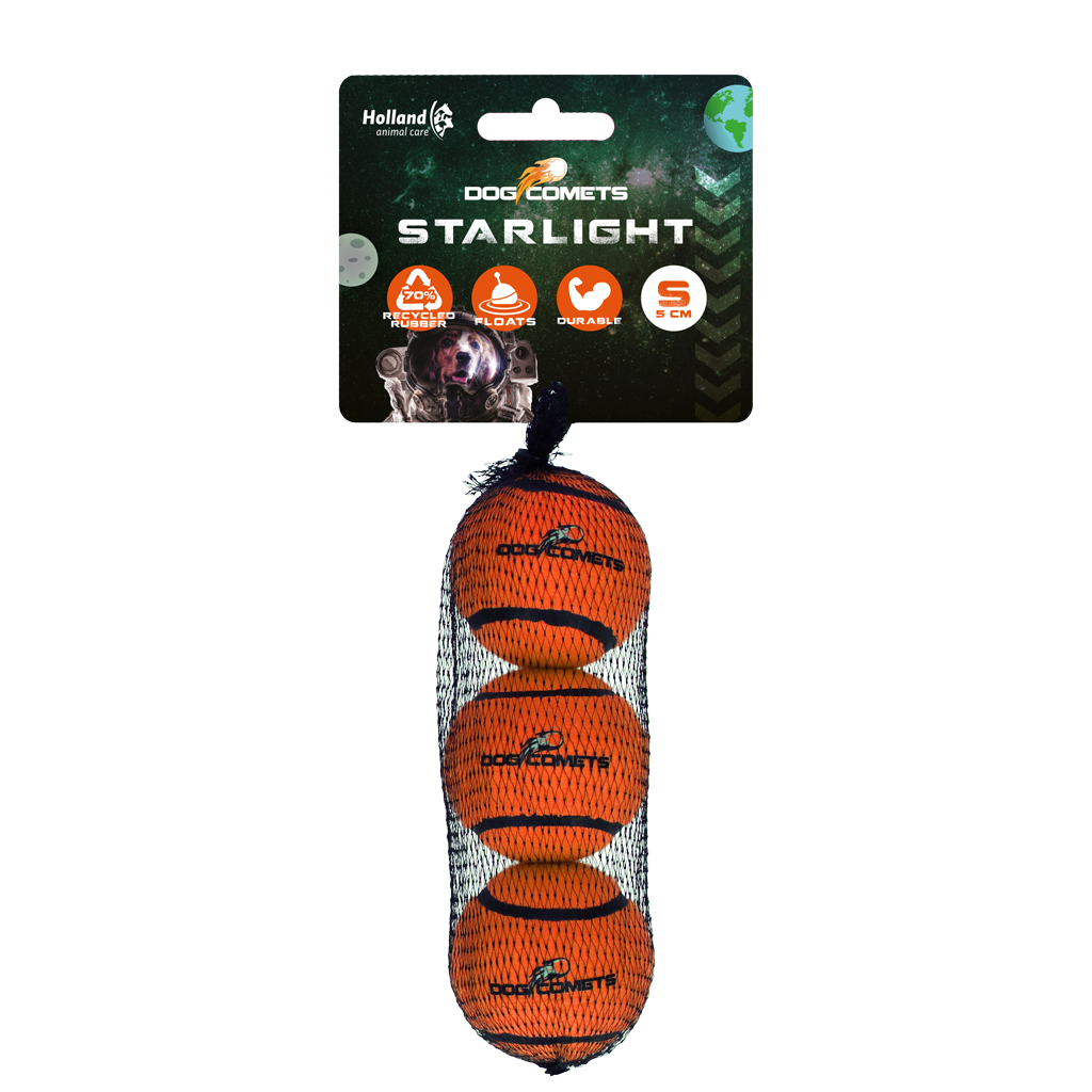 Balles Starlight orange lot de 3 S