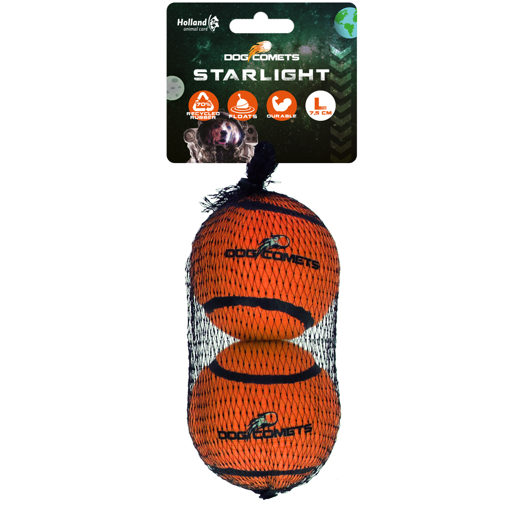 Balles Starlight orange lot de 2 L