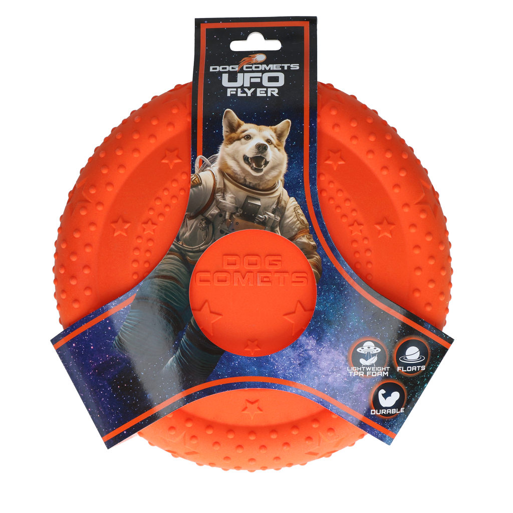 Dog Comets UFO Flyer Orange