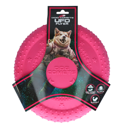 Dog Comets UFO Flyer Pink