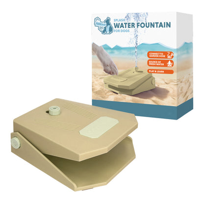 Fontaine à eau chien Coolpets Splash – pédale interactive & rafraîchissante - Vert Coolpets