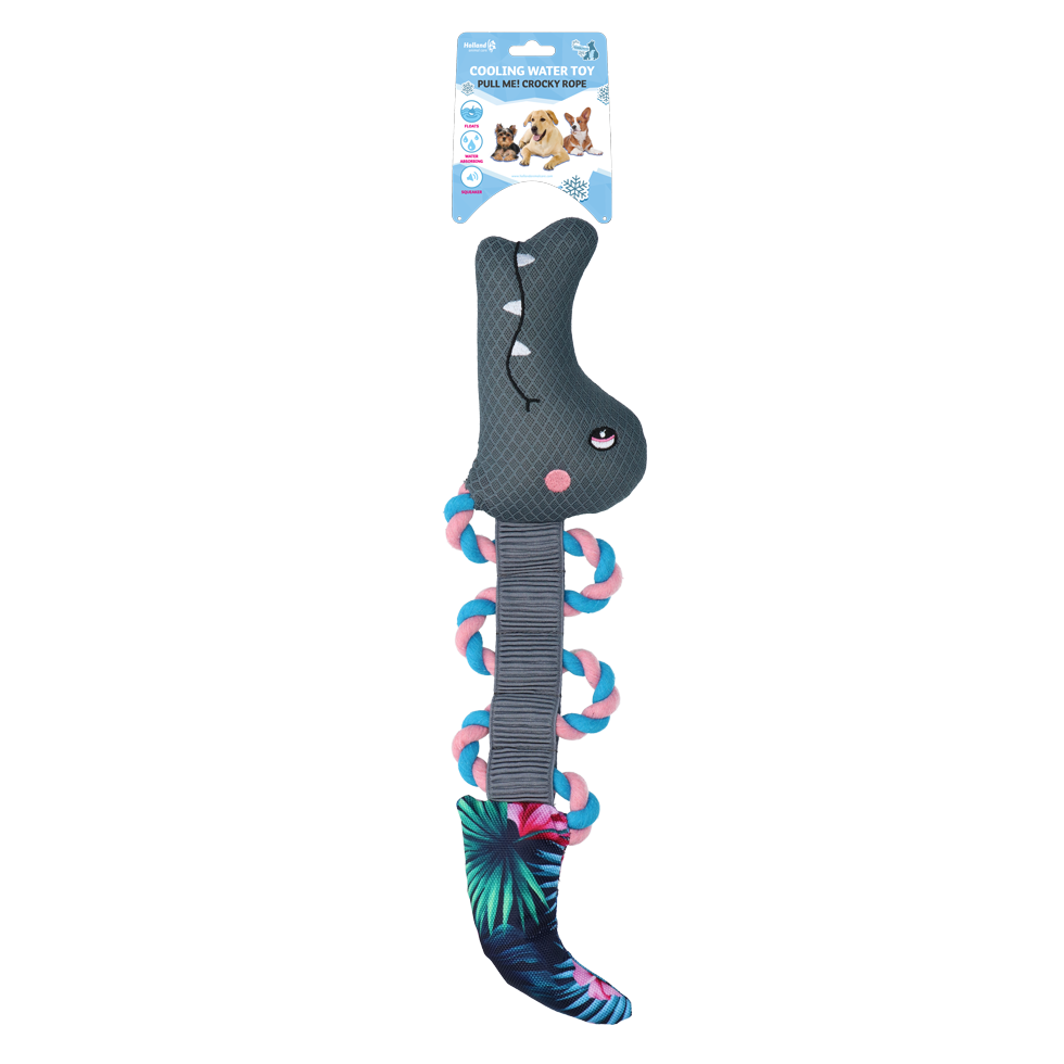 CoolPets Pull Me! Crocky Rope Flower