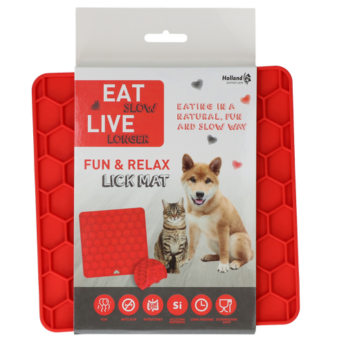 Eat Slow Live Longer LickiMat — Honeycomb