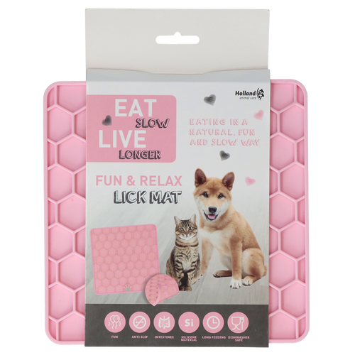 Eat Slow Live Longer LickiMat — Honeycomb