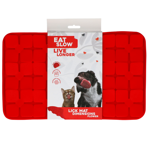 Eat Slow Live Longer Licking Mat Dimensions — Flower