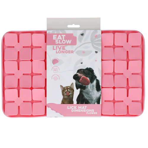 Eat Slow Live Longer Licking Mat Dimensions — Flower