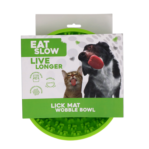 Eat Slow Live Longer – Wobble Bowl vert 17 cm
