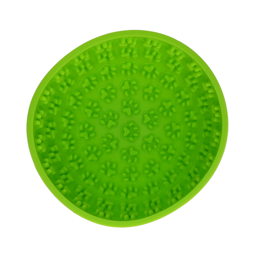 Eat Slow Live Longer Lick Mat Wobble Bowl Green