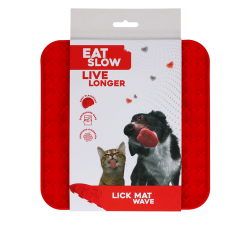 Eat Slow Live Longer Lick Mat — Wave Pattern