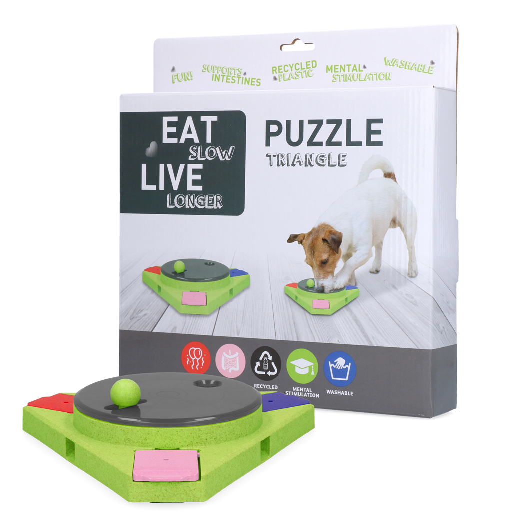 Eat Slow Live Longer Puzzle Triangle