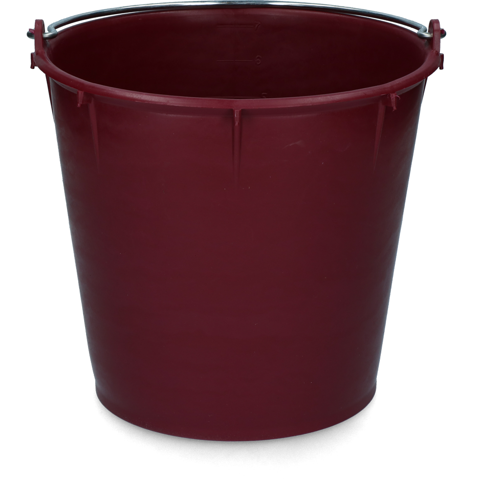 Seau 7 L bordeaux