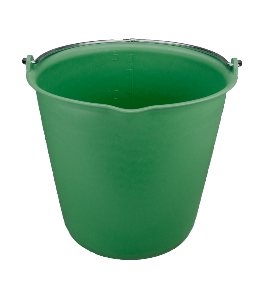 Seau 15 L vert foncé