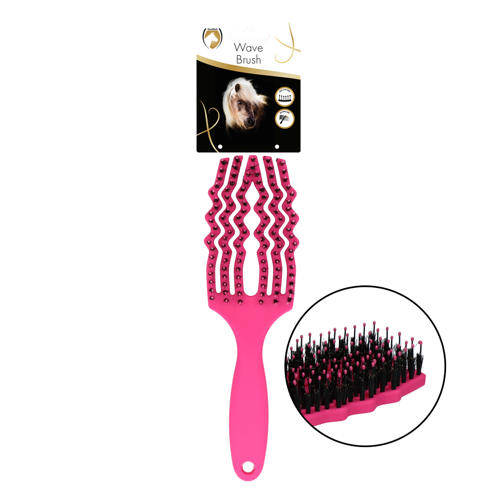 Wave Brush noir/rose