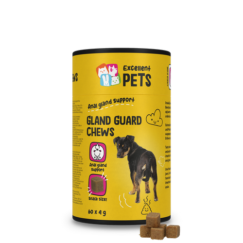Excellent Pets Gland Guard — Bouchées glandes anales chien, 60 pièces