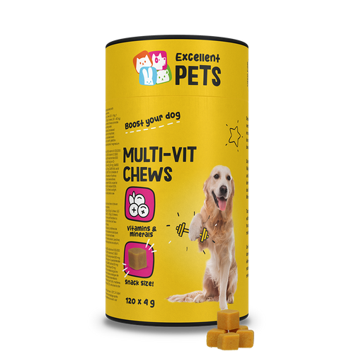 Excellent Pets Multi-Vit — Bouchées multivitaminées chien, 120 pièces