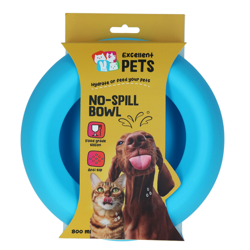Excellent Pets Antiverschüttungsnapf 800ml Blau M