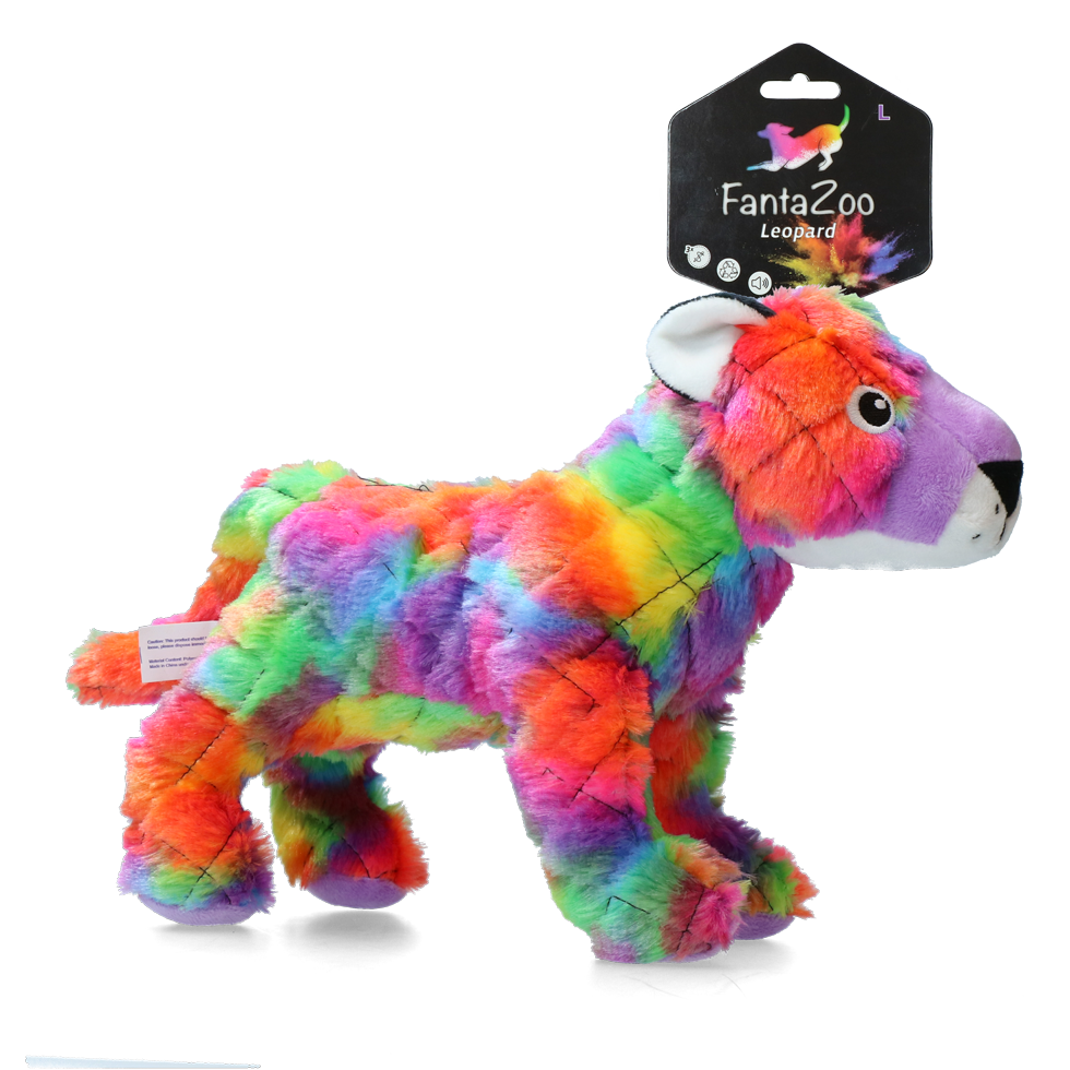 Peluche FantaZoo Léopard taille L