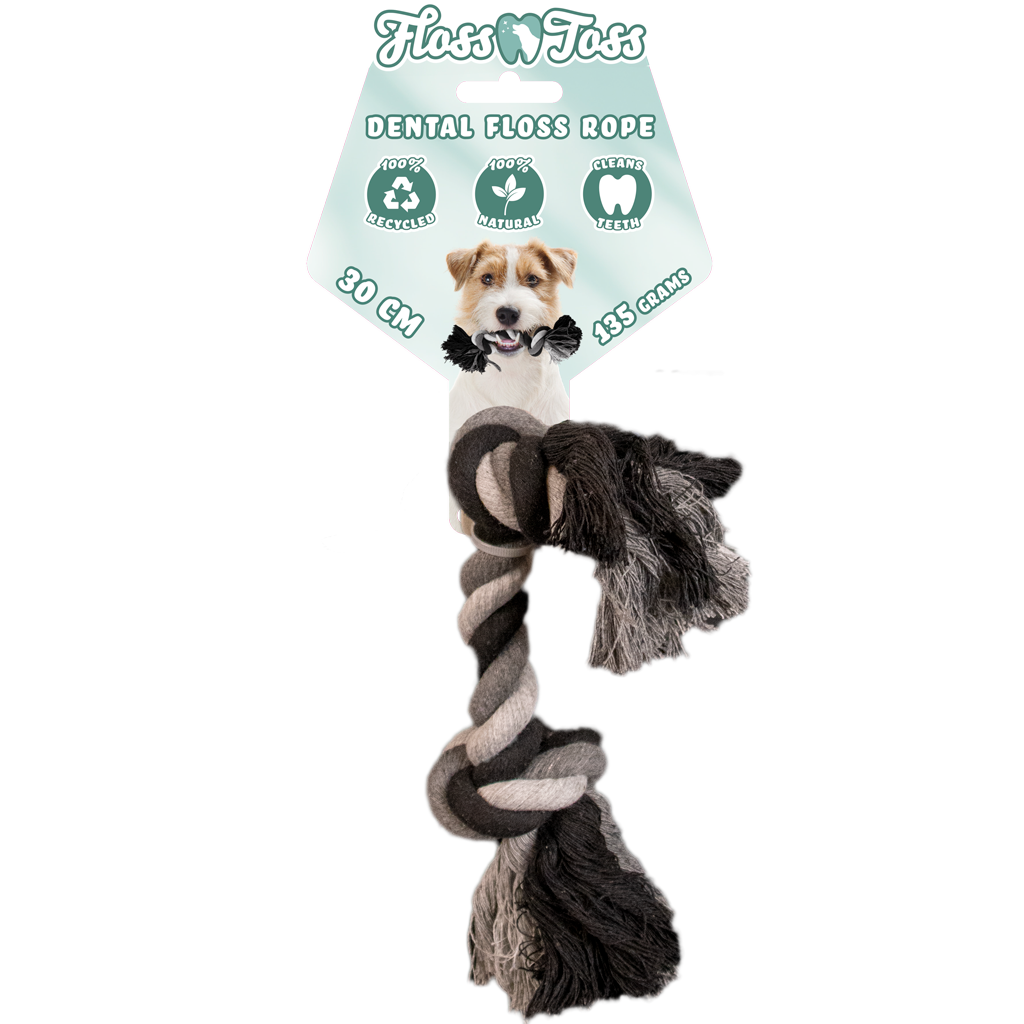 Floss Toss Dental Rope 2 Knot - 30 cm