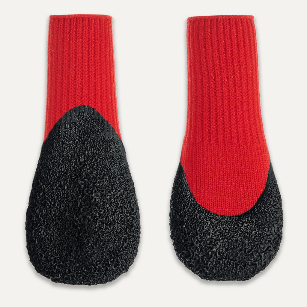 Goo-eez Dog Boots Lites 4 Per Pack M Red/Black