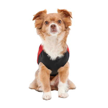 Goo-eez Mock Neck Signature Wrap Jacket XXS Red/Black