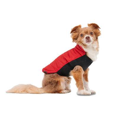 Goo-eez Mock Neck Signature Wrap Jacket M Red/Black