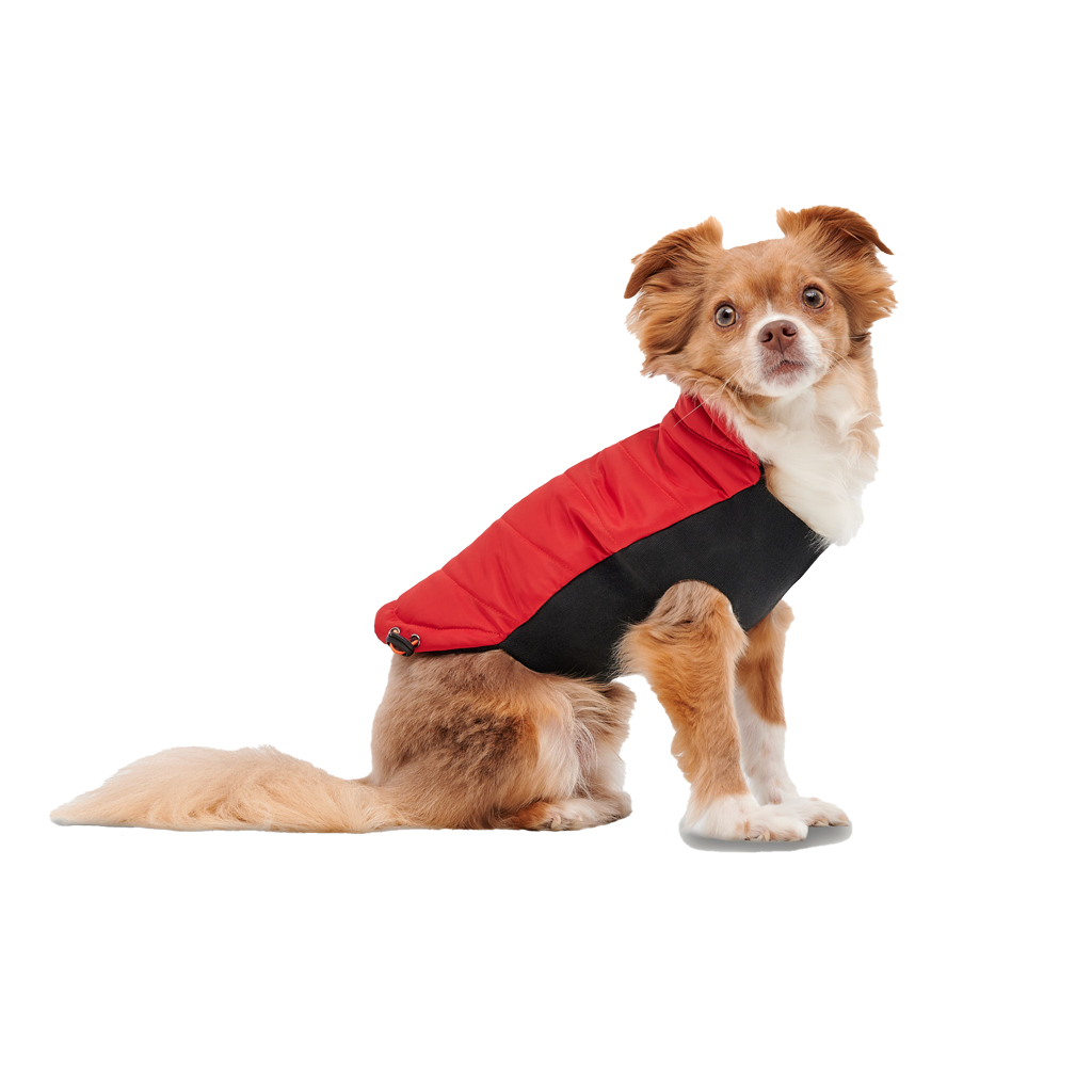 Goo-eez Mock Neck Signature Wrap Jacket XL Red/Black