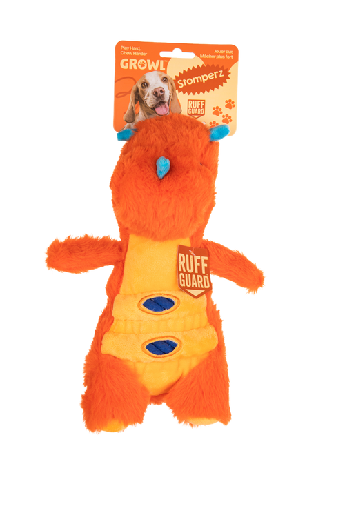 Growl Stomperz Tina das orangefarbene Triceratops